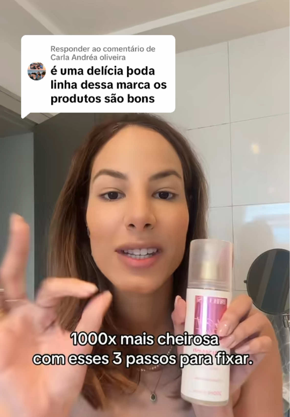 Respondendo a @Carla Andréa oliveira bodysplash para você ser a mais cheirosa, rica e elegante todos os dias.  Essência inspiração no perfume maravilhoso que custa mais de R$2.500,00.  Deixei meu link para você comprar com desconto antes que acabe #bodysplash 