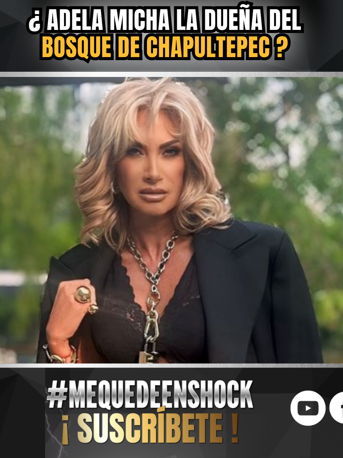 #EnShock! 🚨 #AdelaMicha es cuestionada en el aeropuerto por nuestra reportera acerca de un pedazo del bosque de Chapultepec que, convenientemente, tiene bajo su poder enrejado y apropiándose de un espacio que pertenece a los mexicanos. ¡Ese terreno no puede ser cercado para el beneficio de nadie! Si había indigentes o rateros, ese es un tema de seguridad pública, no de propiedad privada. Hoy la desenmascaramos y la invitamos a contradecir nuestra investigación si es que no estamos diciendo la verdad. 👀🔥 #Mirquelista #EnShock