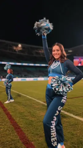 Finals mode 💙🤍 Bring on this weekend!  #nrl #nrlbulldogs #cheer #nrlsapphires #nrlcheerleader 