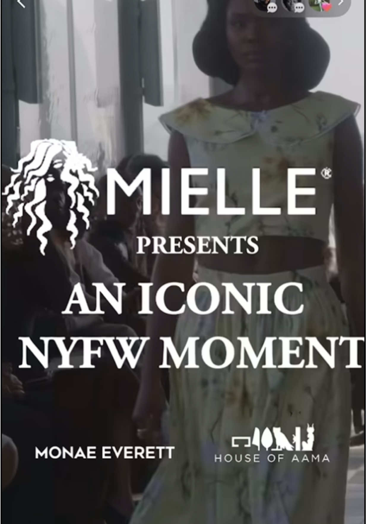 This is definitely music to so many melanated models ears including myself. For I always grow my hair back out, and damage it right again by using so much heat. So W for us 🙌🏾🙌🏾 🥰🥰🥰☺️☺️ w @Monae Everett @Mielle Organics @House of Aama  #nyfw #blackhairtiktok #blackhaircare #hairtok #fashionweek 