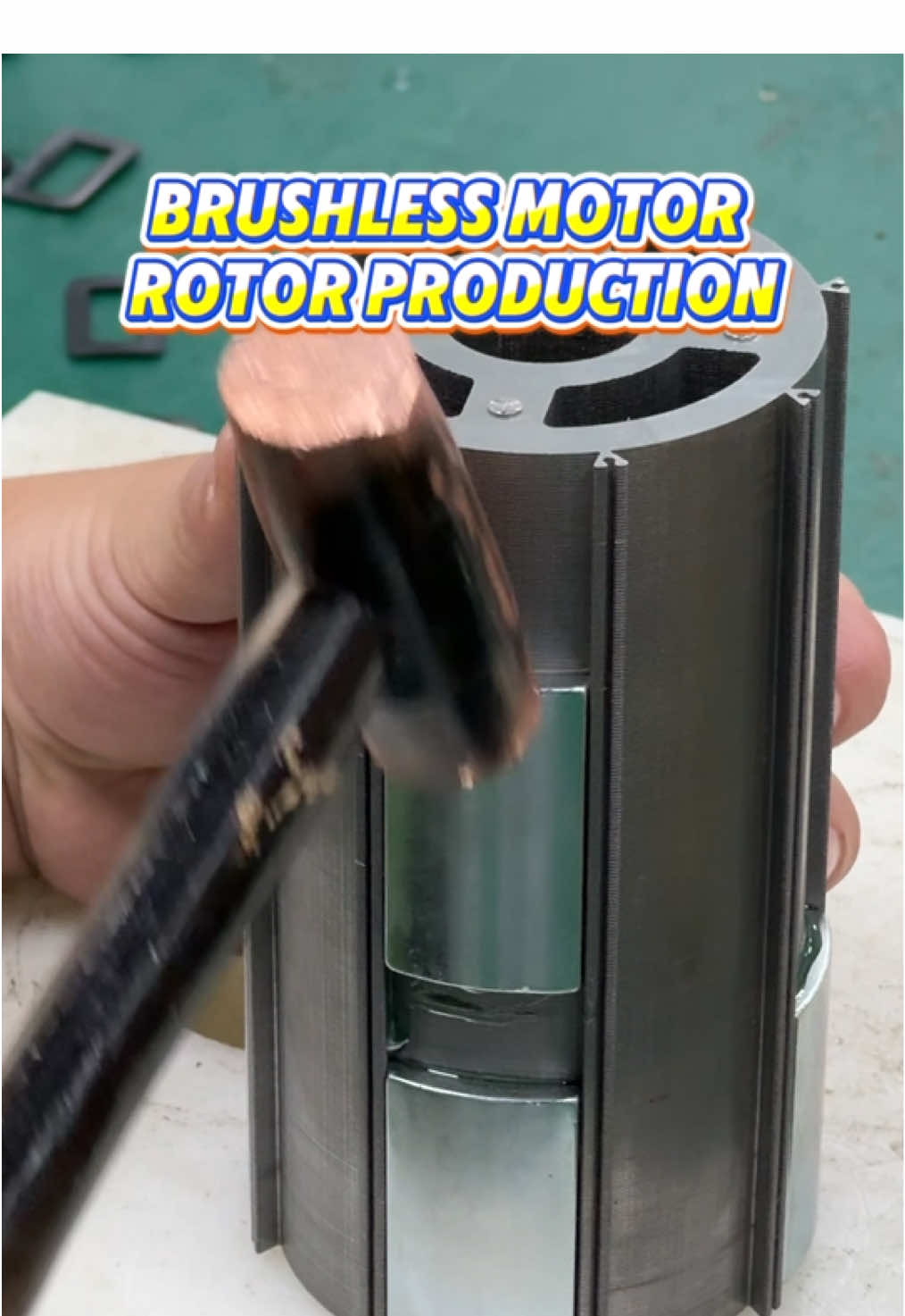 Brushless motor rotor production. #brushlessmotor #bldcmotor #automatic #dcmotor #beudmke #factory #handmade 
