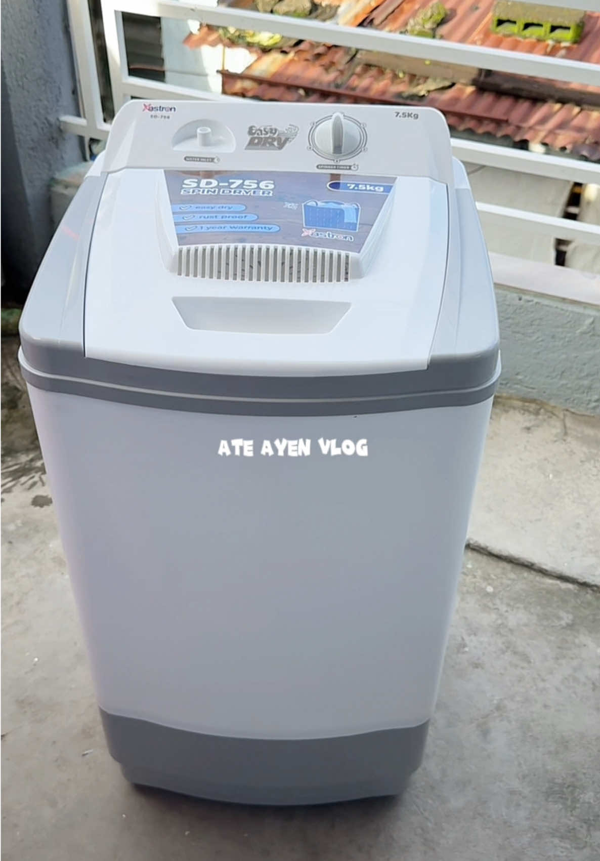 Easy dry and Aesthetic spin dryer 7.5kg na #fyp #tiktokph #ateayenvlog 
