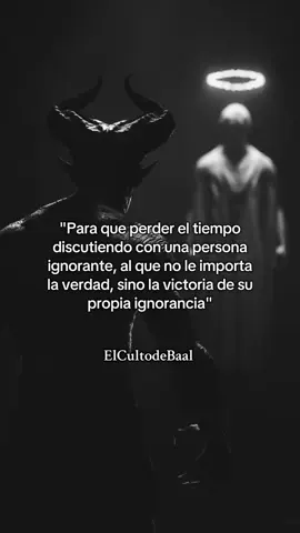 Para que perder el tiempo... #psicologia #lucifer #elcultodebaal #dark #frases 