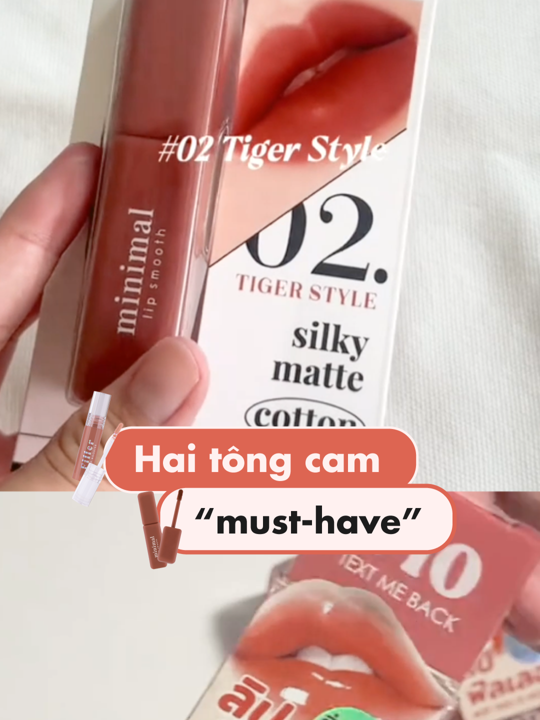 Hai tông cam “must-have” phải thử #karmart #cathydoll #justplayit  #minimallipsmooth #filleripbooster