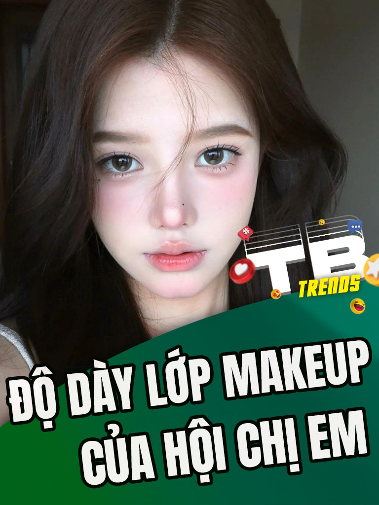 Lớp make up của chị em có thể dày tới mức nào #tbtrends #tiktoknews #tinnhanh #tintuc #giaitri #tbgroup #khampha #haihuoc #makeup #lamdep