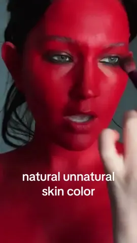 What are our thoughts on red😛😛 #sfxmakeup #naturalunnaturalskincolor #halloween #creativemakeup #sfxmakeupartist 