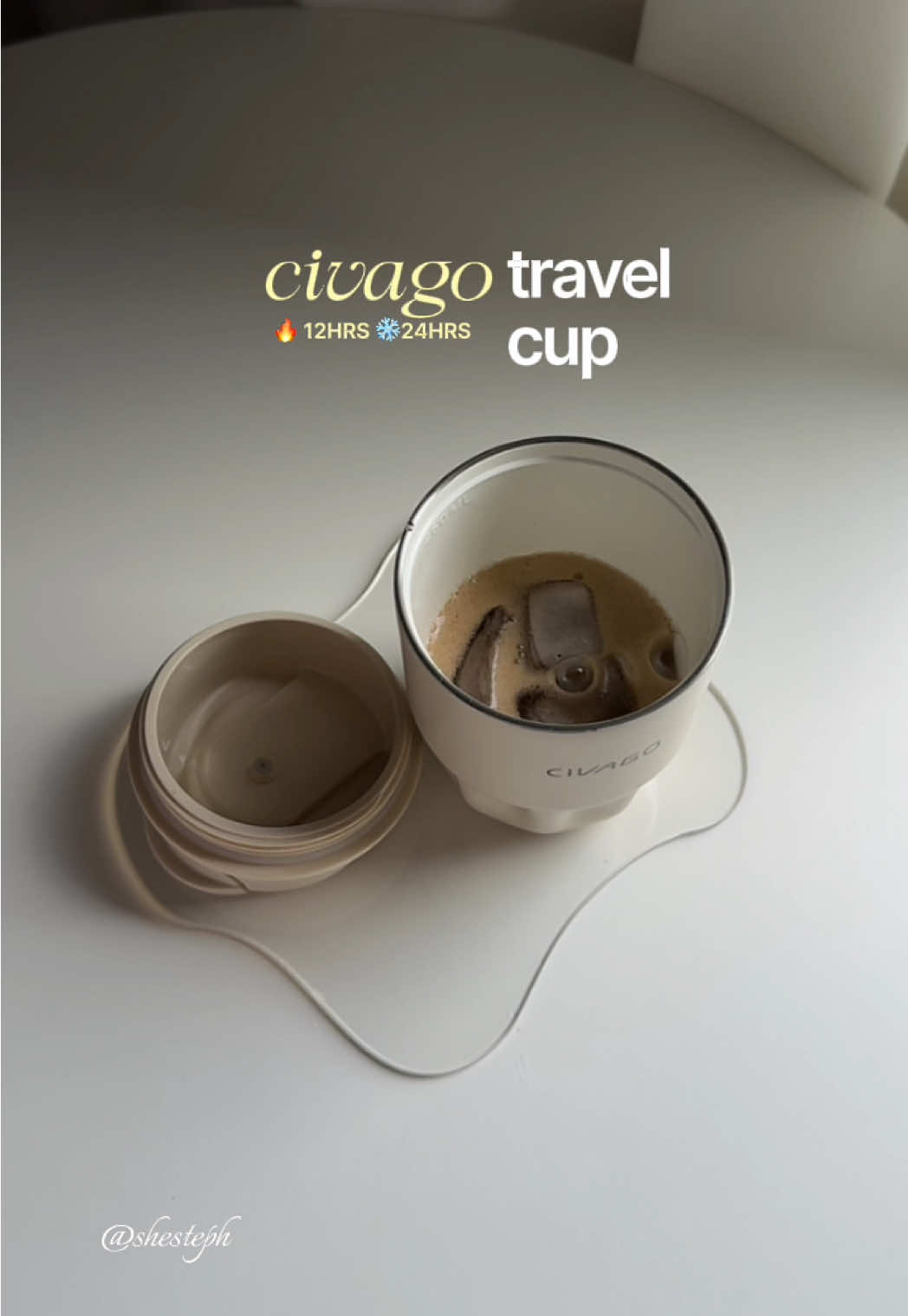 new fave ceramic cup ☁️ very convenient and so easy to clean. #civago #civagocoffeemug #recommendations #ceramic #cup 
