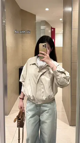 Áo khoác kaki 2 lớp dáng vừa #mihohouse #aokhoackaki #aokhoac #phoidoxinh #outfit 