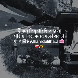 জীবনে কিছু পাইছি আর না পাইছি  কিন্তু মনের মতো একটা মা পাইছি Alhamdulilha..!!🌸❤️‍🩹🫶 #foryoupage #foryou #azad_shahin_10 #trending #unfrezzmyaccount 