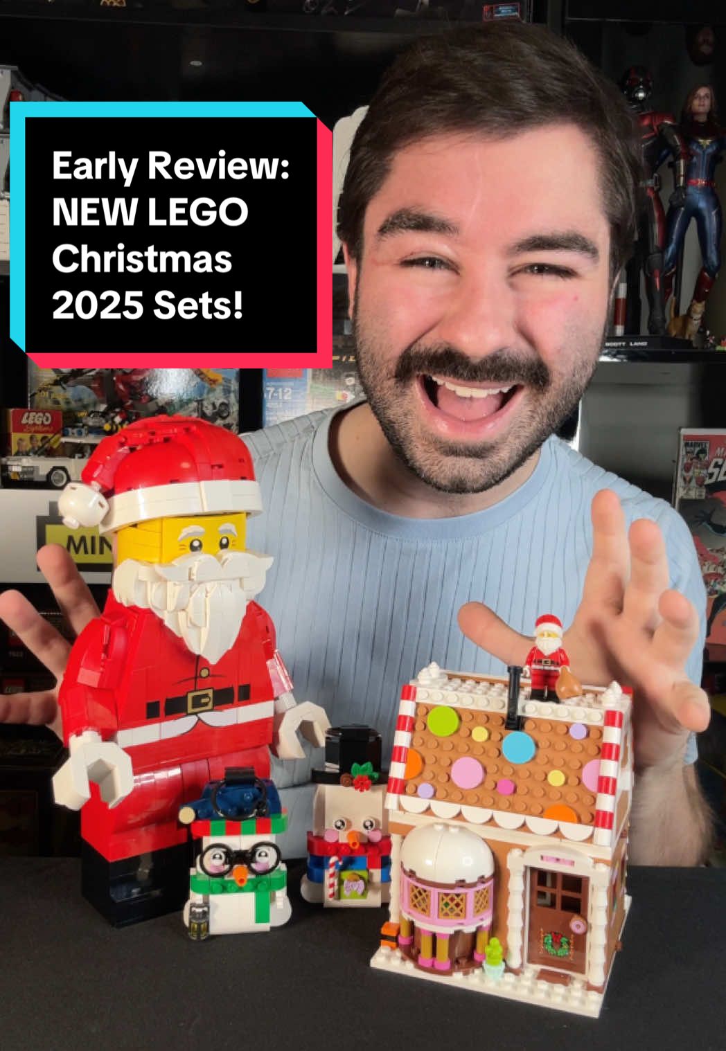#gifted LEGO Christmas 2025 Set Reviews! 🎄 Snowmen #40812: $12.99 Gingerbread House #40809: $39.99 Santa Minifig #40820: $54.99 Thanks to The LEGO Group for sending these my way! #legoreview 
