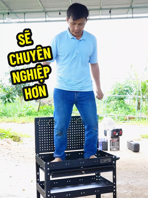 xe đẩy đồ nghề csps này sẽ giúp gara bạn chuyên nghiệp hơn nhé. #binhdiennang2 #xeday3tang #xedaydonghe #csps #xedaydungcu 