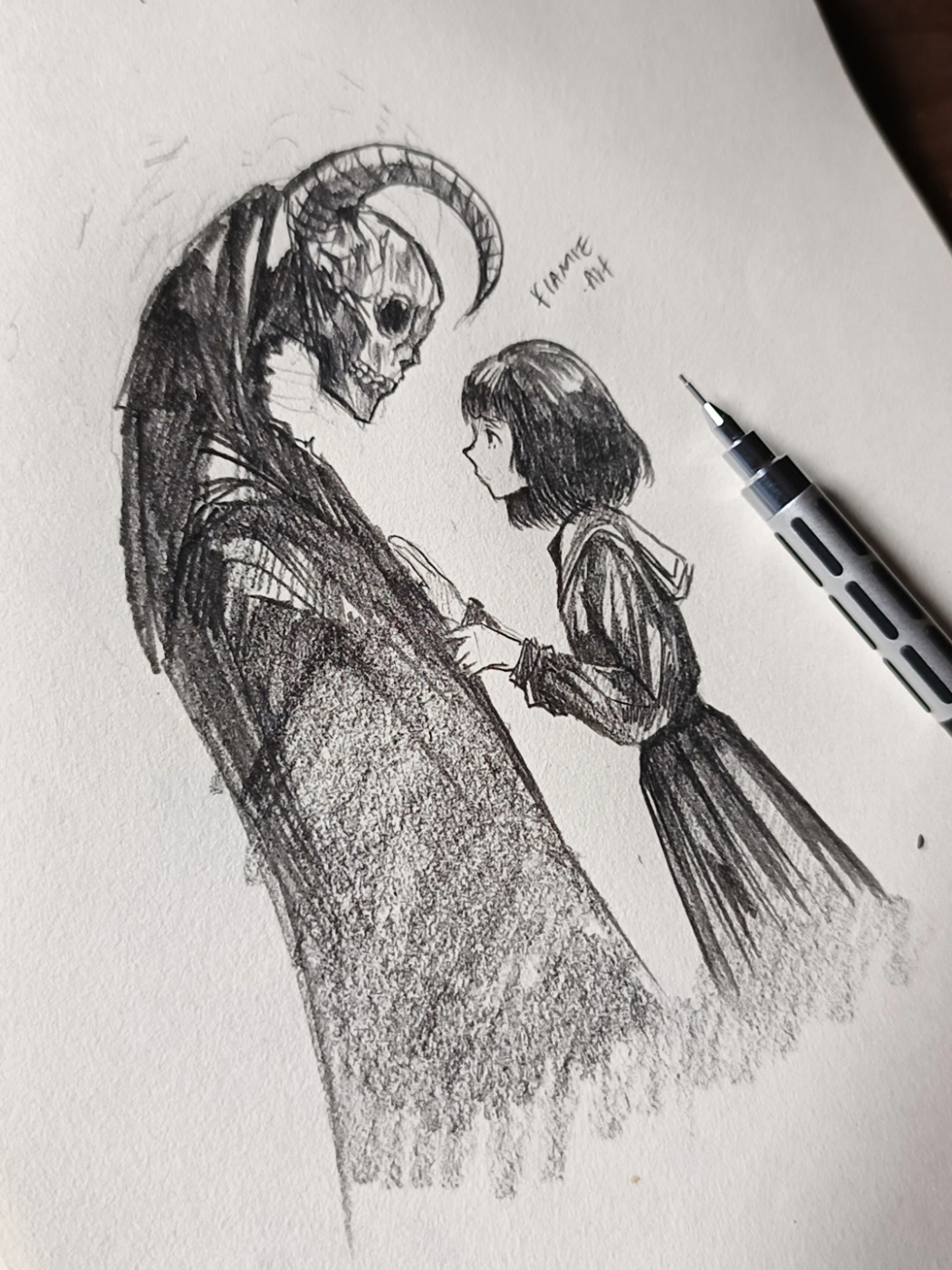 gagal#fyp #drawing #anime #skeleton #girl 