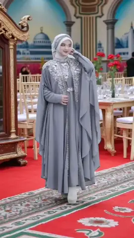 Rades - Kaftan Zeina Bahan Ceruty Set Turban Mewah Full Bordir Dan Payet Kaftan Wanita Pesta Kondangan mewah Gamis Muslim Jubah Cantik Manset Lebaran Dress Dewasa Remaja #kaftan #gamis #muslimah #kondangan #ootdfashion 