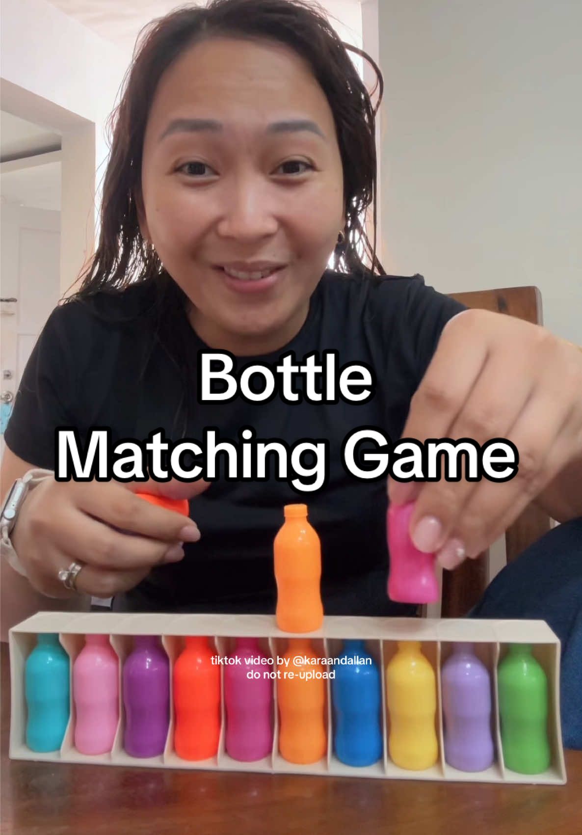 Nakakatuwa ‘tong bottle matching game toy! 🤩 #kidstoy #memorygame 
