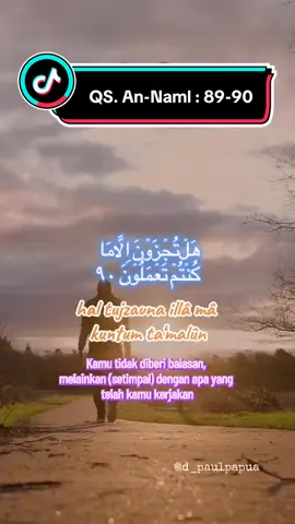 Perjuangan manusia di akhirat dan balasan atas amal perbuatan mereka. Ayat ini menjelaskan bahwa barang siapa membawa kebaikan (keimanan dan amal saleh) akan mendapatkan balasan yang lebih baik dan aman dari kengerian hari kiamat, sementara barangsiapa membawa kejahatan (musyrik) akan dibalas dengan kejahatannya dan dimasukkan ke dalam neraka.  #annaml #akhirat #amal #hijrahyuk #muslim 