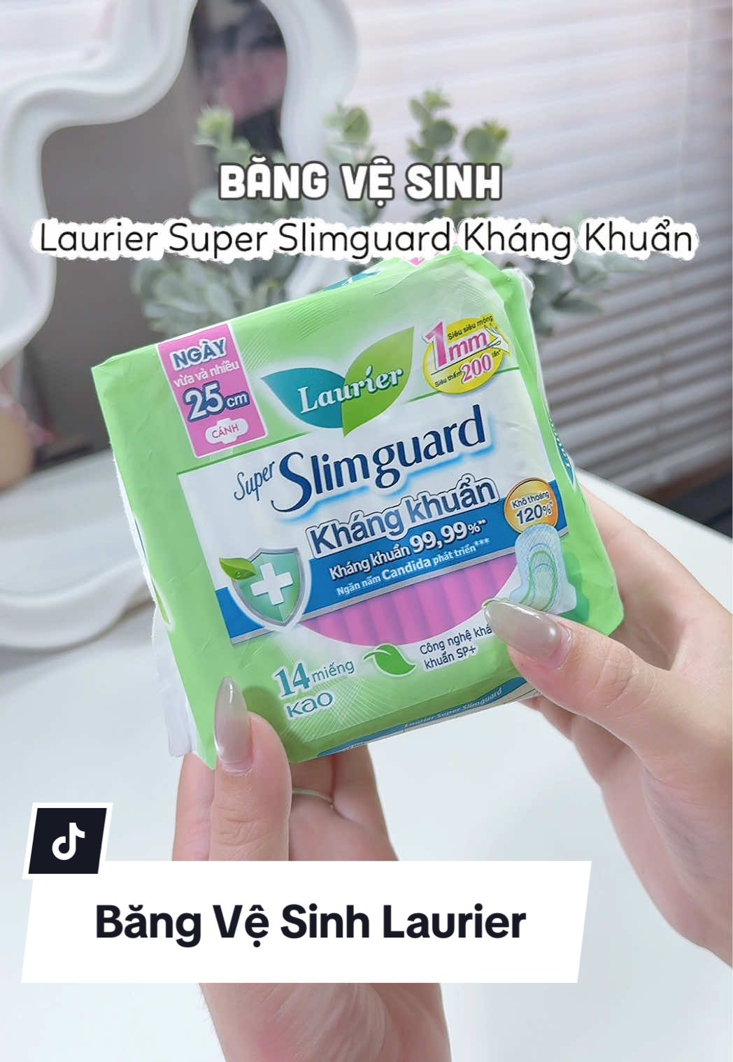 Băng vệ sinh kháng khuẩn ngăn 🍄candida cho ce nè #laurier #lauriersuperslimguardantibacteria #zerofeeling #nhenhukhong #reviewcamoi 