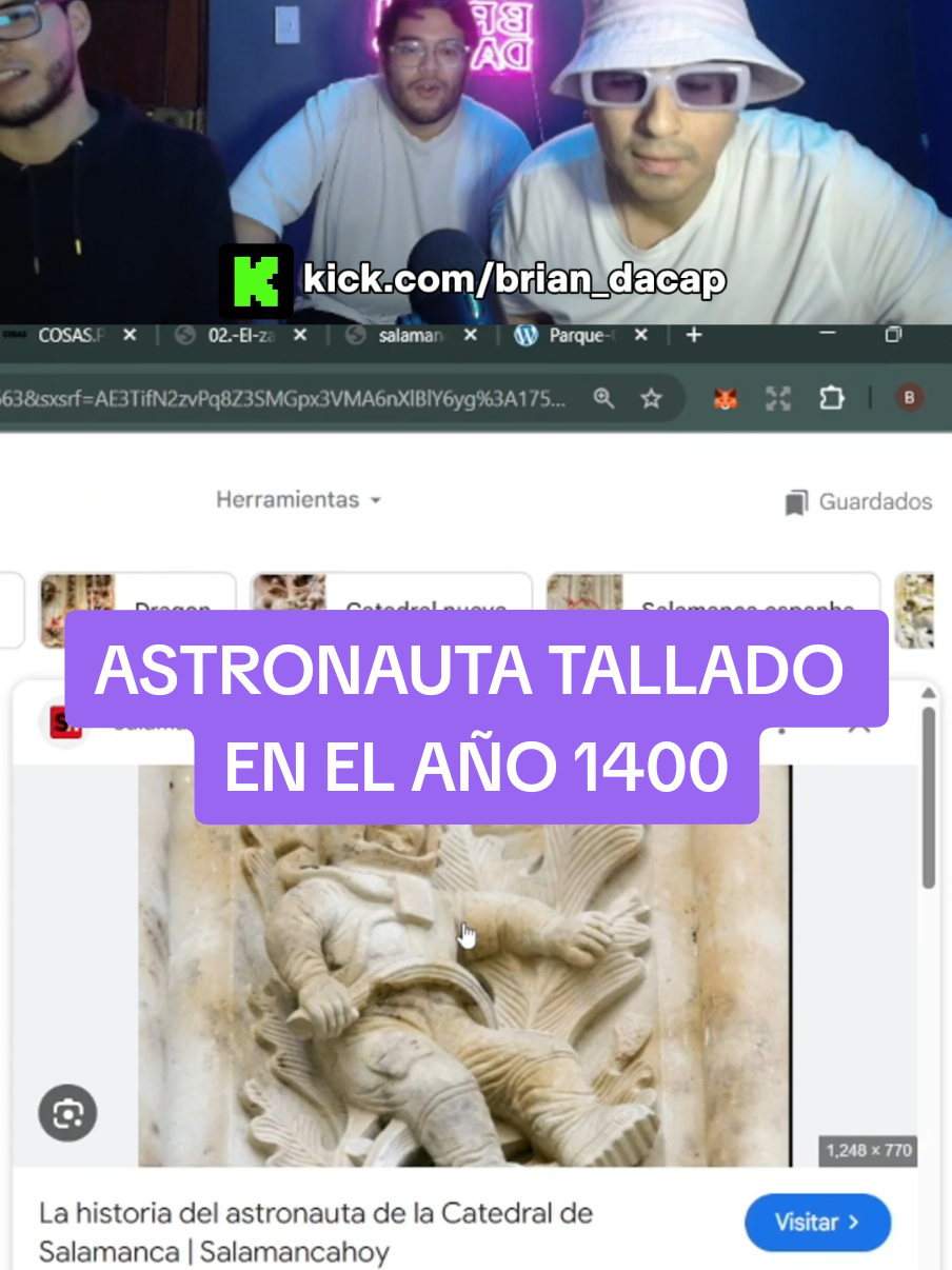 seguidora nos muestra al ASTRONAUTA tallado en el AÑO 1400 #misterio #españa #kickperu #kickclips #fy 