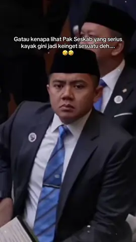 Maaf ya Pak Seskab, sebenernya kalau serius aku suka, tapi kalau bisa milih lebih suka Pak Seskab ketawa bahagia kayak gini…. 🤩🤩 #teddyindrawijaya #seskabteddyindrawijaya #letkolteddy #tiw #mayorteddy  
