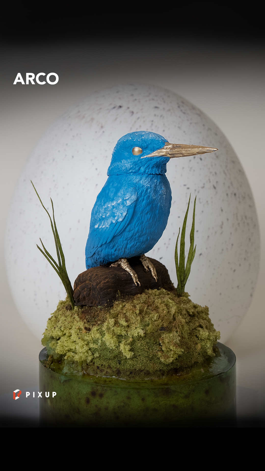 From Printer to Plate 🍰✨​ ​ This stunning Kingfisher started as a 3D model by @Mr.BradeHu, printed with Phrozen Arco & Mighty Revo 14K using High-Speed PLA Yellow + Aqua Hyperfine Graphite Resin 🖤💛.​ Coated with a food-safe finish and brought to life in cake form with the talented team at @buttery_cakestudio👩‍🍳​ #Phrozen #3Dprinting #3DCake