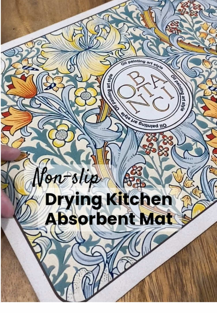 Sino ba naman ang di matutuwa sa drying pad or mat na ito? Super absorbent at non slip! #kitchenmat #dryingmat #dishdryingmat #sinkmat #absorbent 
