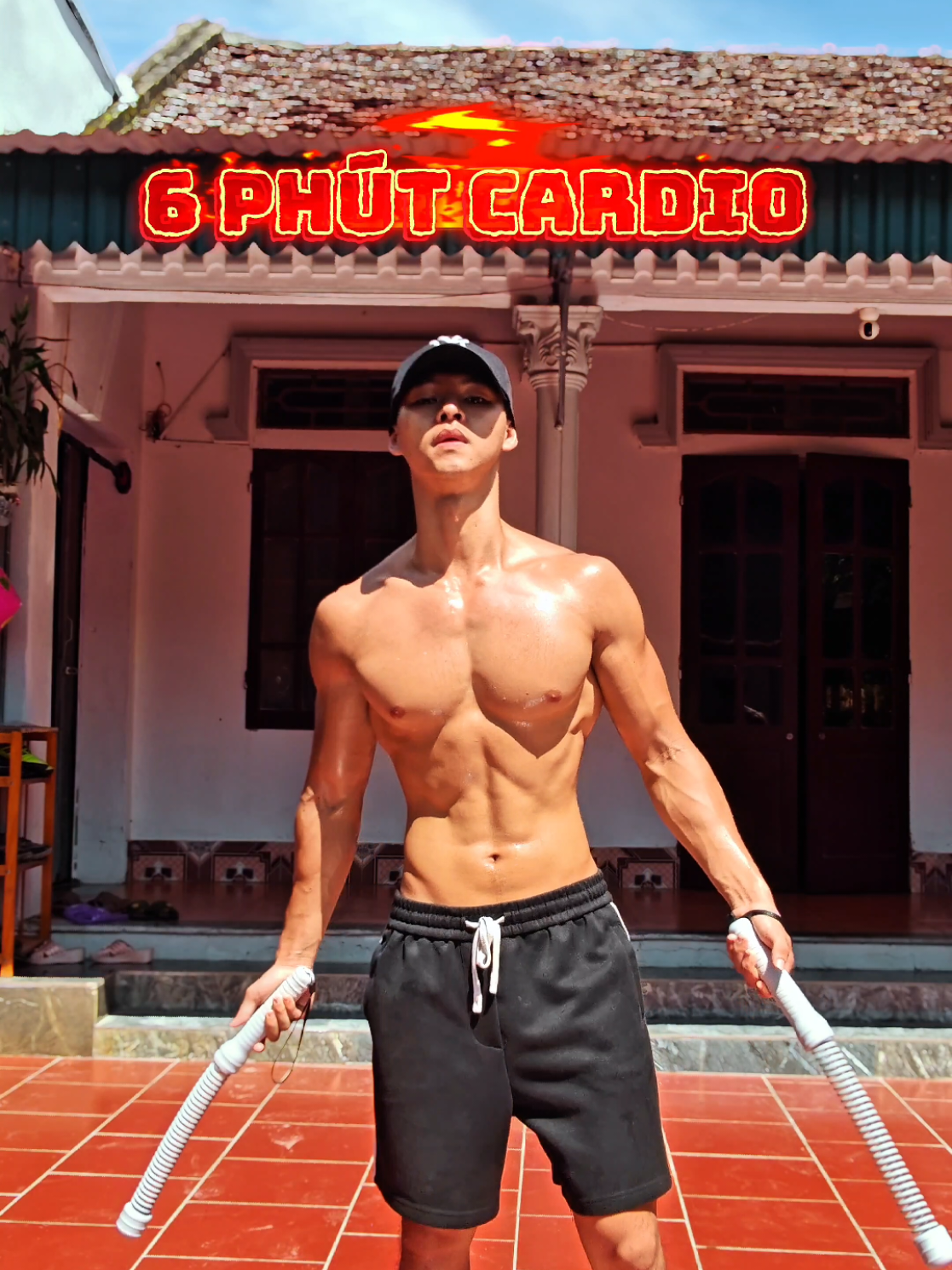 6 phút cardio cùng thanh battle rope của nhà maxfit #quockhongcuoi #gym #gymmotivation #truyendongluc #maxfit 