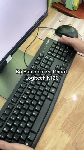 Combo chuột và bán phím có dây Logitech mướt rượt #banphimlogitech #chuotmaytinh #banphimvanphong 