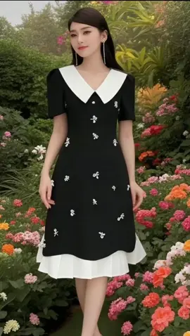 Váy Đầm Xòe Công Sở Dự Tiệc ##váythiếtkế #váydutiec #đầmthietkecaocap #xuhuongtiktok 