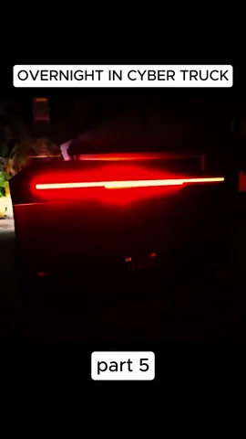 OVERNIGHT IN CYBER TRUCK