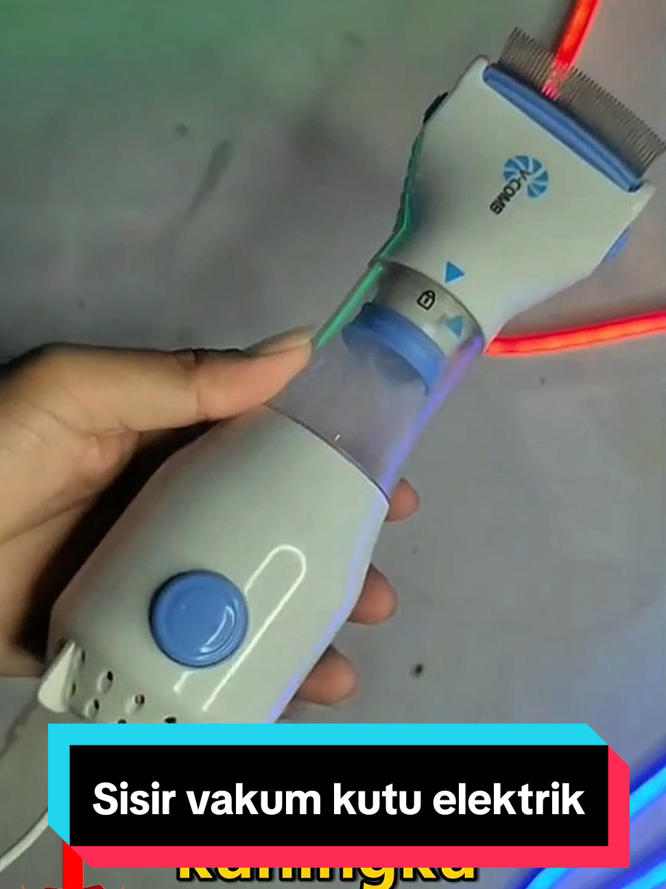 Sisir vakum kutu elektrik, membasmi kutu rambut sampai ke telur telurnya #sisirkutu #sisirkutuelektrik #sisirkutumurah 
