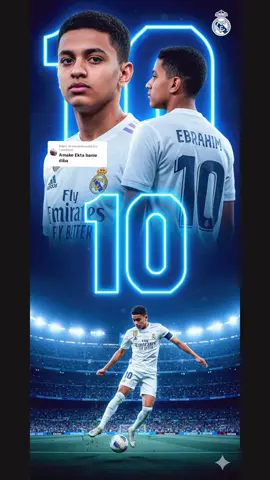 Replying to @ebrahimvai060 কার কার লাগবে কমেন্ট পিক দেও  Tutorial ⬇️ 1 : buka Google  2 : ketik Gemini ai 3 : unggah foto keren andp 4 : salin prompt  prompt :⬇️ Buat poster sepak bola profesional sinematik yang menampilkan [gambar referensi]. Pertahankan wajah, rambut, bentuk, dan sudut asli persis seperti pada gambar. Tunjukkan orang tersebut dalam tiga perspektif: potret super close-up dengan jersey Real Madrid 2026, tampilan profil samping mengenakan jersey sepak bola Real Madrid 2026 dengan nama belakang EBRAHIM, dan bidikan seluruh tubuh dalam kit sepak bola lengkap (jersey Real Madrid 2026, celana pendek, kaus kaki, dan cleat) dengan logo sponsor. Di bagian bawah, tempatkan adegan aksi dinamis pemain yang melakukan tendangan lompat tinggi sepeda yang kuat dengan gerakan kabur dan rumput terbang di sekitarnya. Jersey harus dengan jelas menampilkan angka 10 di bagian depan, belakang, dan celana pendek. Gunakan latar belakang stadion Blue Camp Nou yang bersinar dengan nomor 10 dan nama EBRAHIM yang bersinar di belakang karakter. Gaya keseluruhan harus ultra-realistis, resolusi tinggisinematik, dan getaran poster olahraga profesional. Tambahkan logo Real Madrid [lihat gambar] di pojok kanan atas. #gemini♊️ #foryou #foryoupageofficiall 