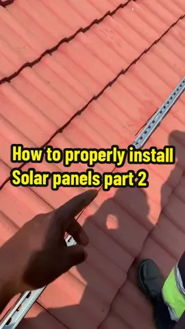 Do this to properly install Solar panels using steel brackets and rails.  #fypシ #learnsolar #freerockinvestmentszw #solarpanels #zimuk🇬🇧🇿🇼 