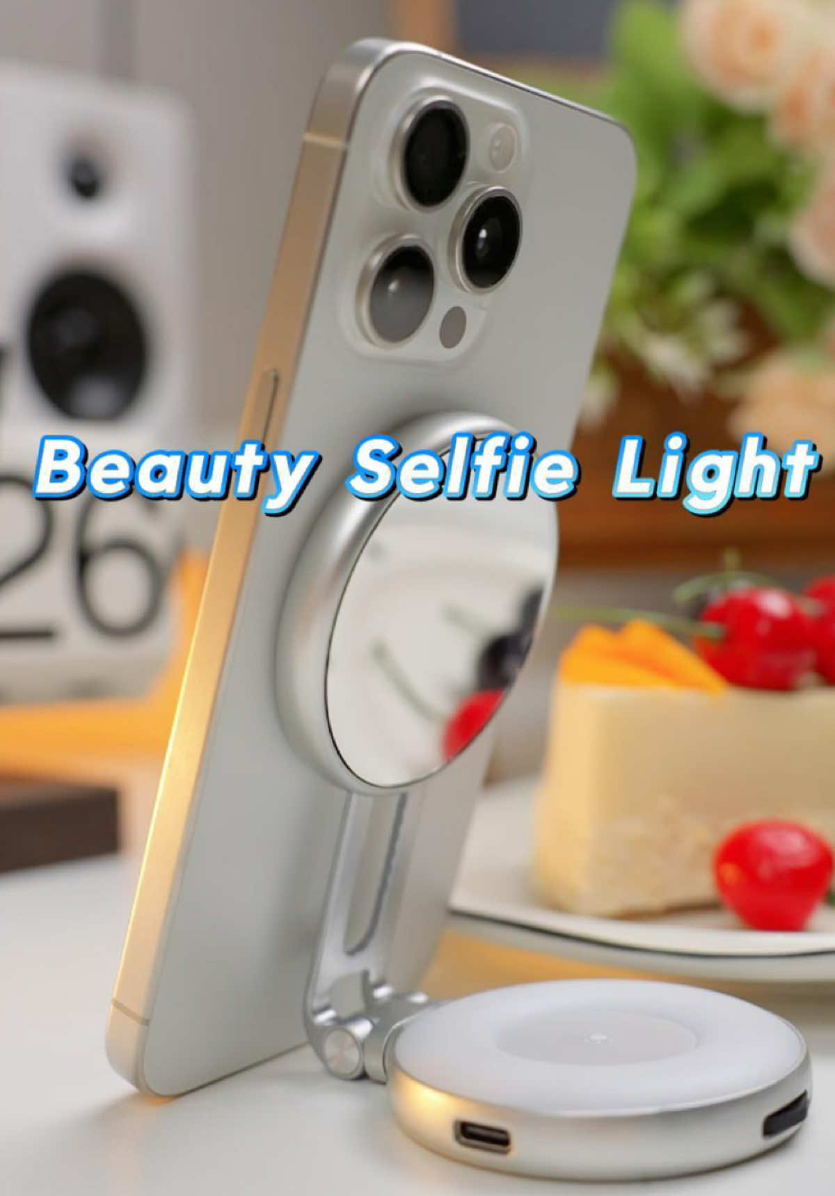 The best thing to have for taking better pictures.😍 A foldable magnetic fill light that even comes with a mirror for selfies and also doubles as a phone stand! #photography #light #selfie #filllight #shooting #selfielight #ringlight #contentcreatortools #Vlog #phoneaccessories #magneticlight #contentcreator #telesin #dealsforyoudays #TikTokShopRestock #GetReadyforFashionWeek #TikTokShopLaborDaySale