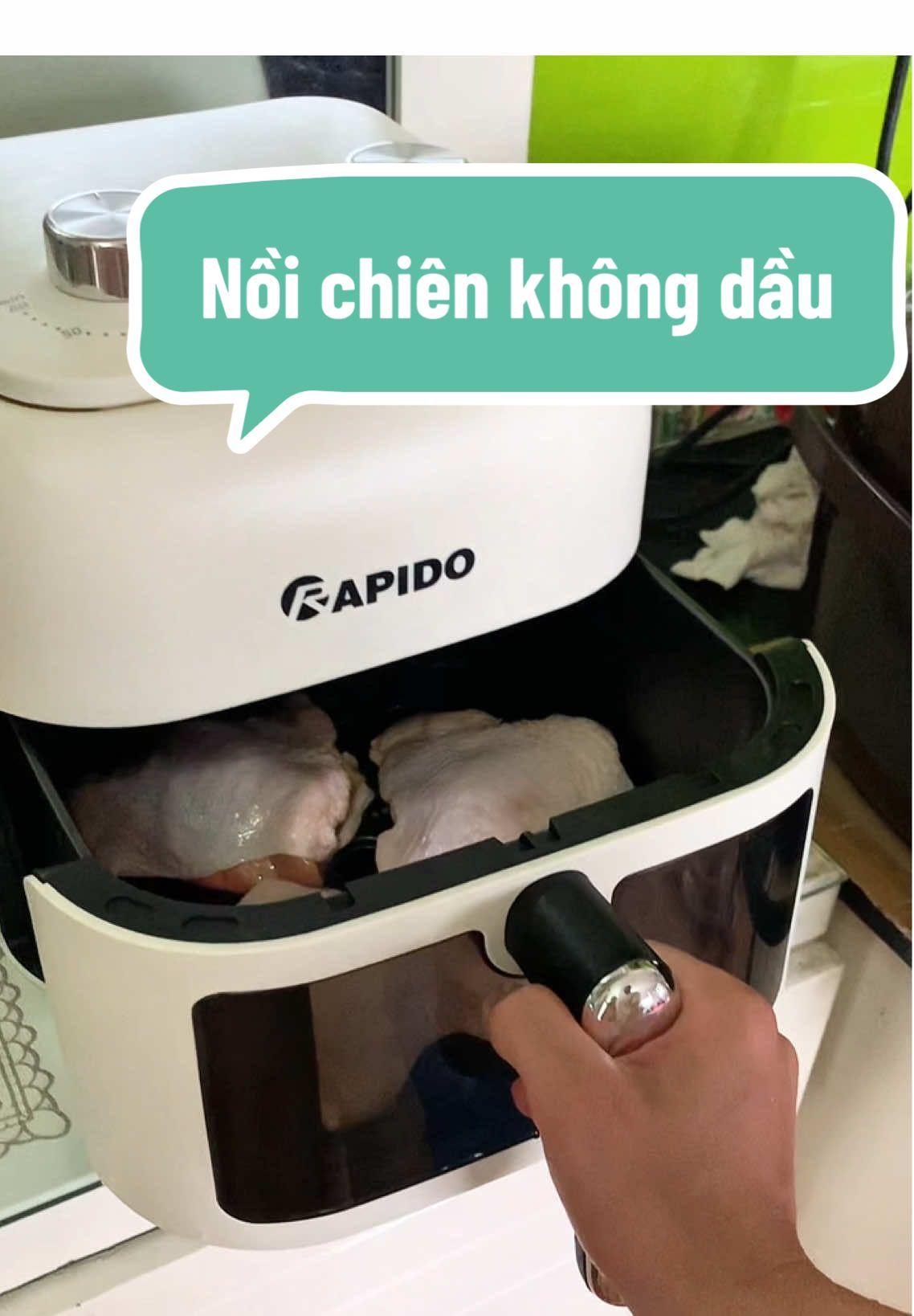 Nồi chiên không dầu Rapido #noichienkhongdau #rapido #noichien 