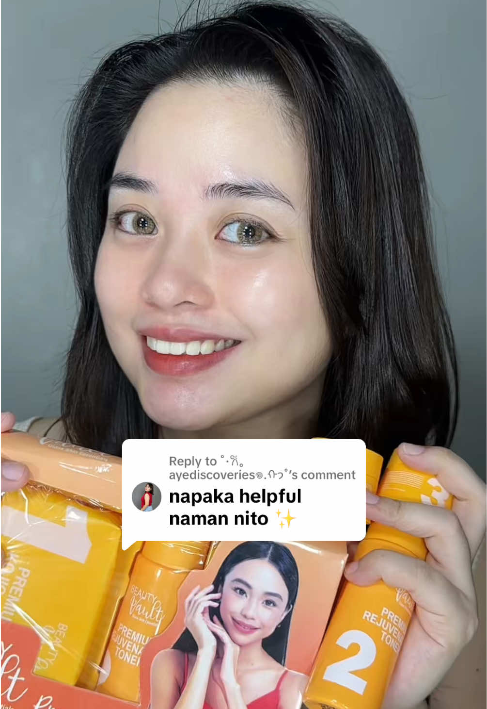 Replying to @˚⋆𐙚｡ayediscoveries𖦹.ᡣ𐭩˚ kaya hindi ko hinahayaan na maubusan ako nito eh 😍 #premiumrejuvenatingset #beautyvault #beautyvaultrejuvenatingset #antiacne #skincare 
