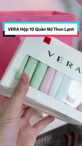 VERA Hộp 10 Quần Nữ Thun Lạnh mềm mát, co dãn mặc siêu ưng mà giá lại ổn nha chị em #vera #chips #quanchip #noiy #xuhuong 