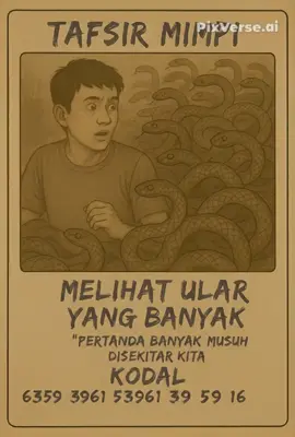 Mimpi melihat ular yg banyak tandanya ada banyak musuh di belakang kita bisa dijadikan kodal #artimimpi #tafsirmimpi #fyp #masukberanda #bungatidur 
