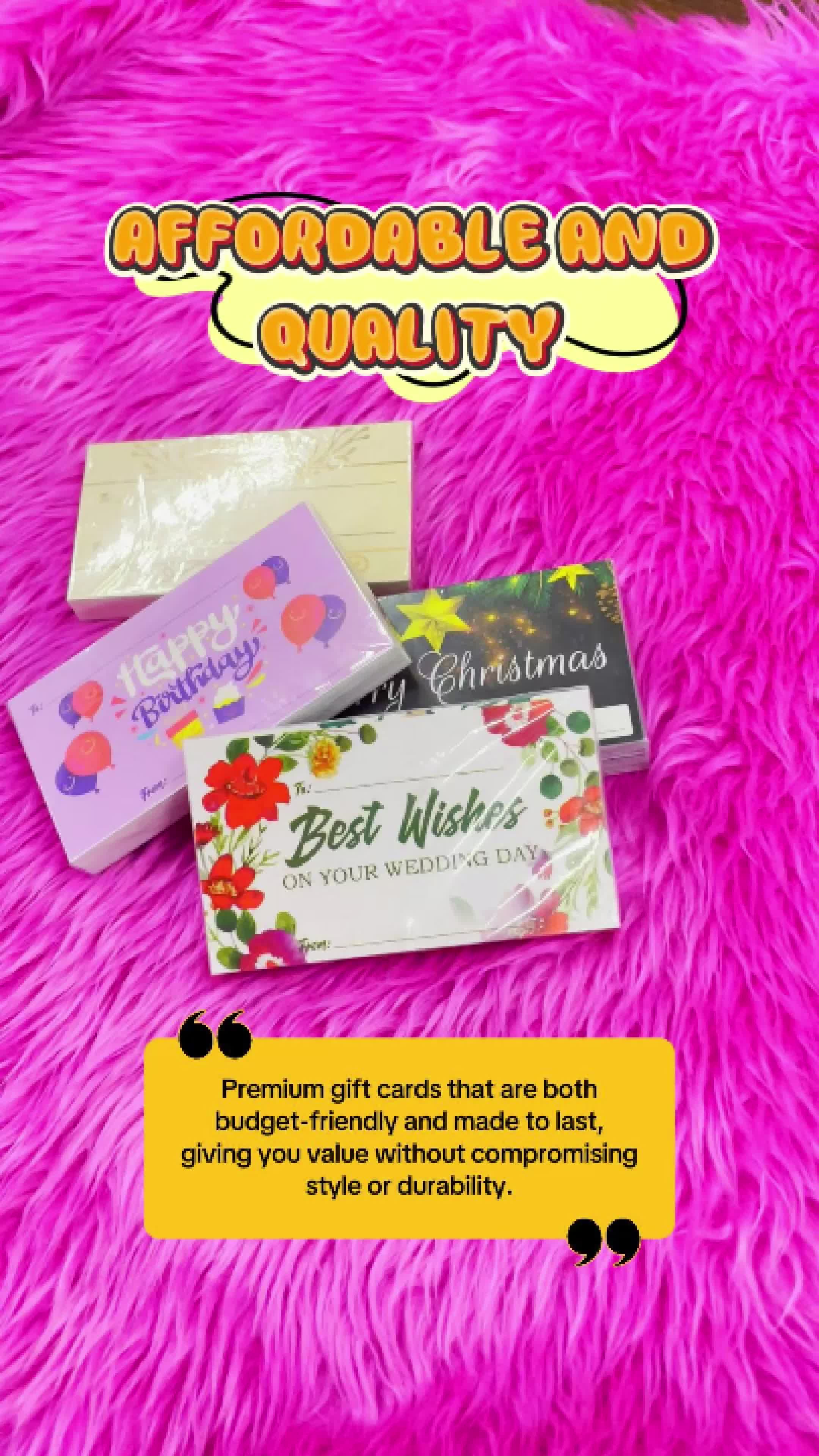 FCI Gift Tags/Greeting Cards for Christmas One Design 100pcs Per Pack Perfect for gift tags Christmas send Random Design #fci 