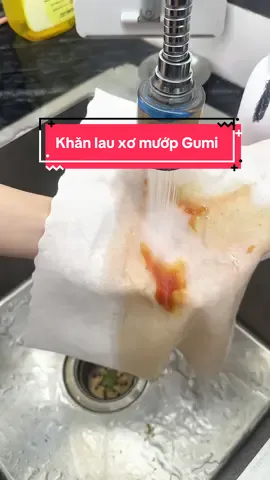 Khăn lau xơ mướp Gumi k làm mn thất vọng #mecamrevieww #khanlauxomuop #gumi 