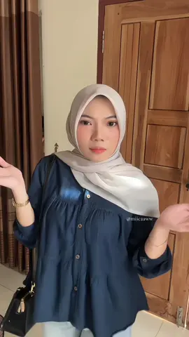 #blouseruffle #blousedenim #blousecantik 