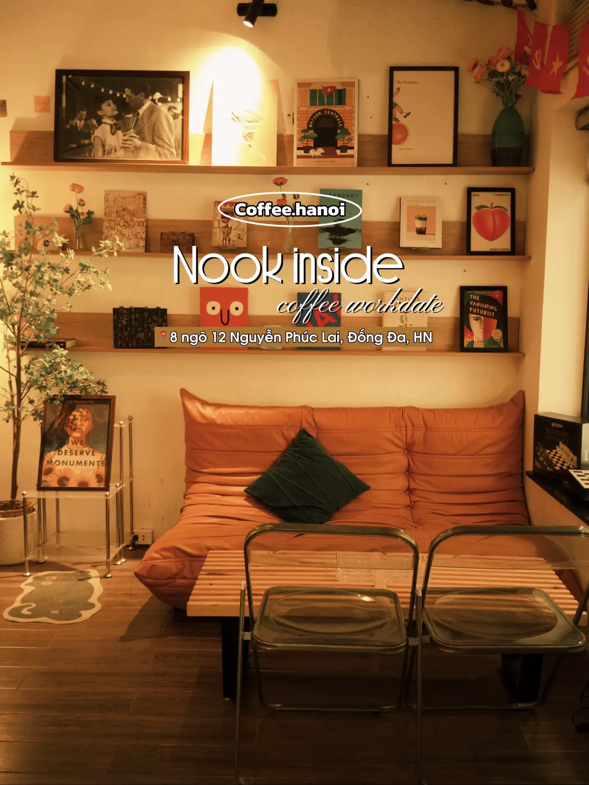 Một chiếc cafe workdate cực chill xứng đáng viral các mom ơiii🥹 Có thể là ngồi ở đây cả ngày để đọc sách, chạy deadline luôn áaaaaa  #nookinside #nookinsidecoffee #cafeworkdate #cafehanoi #thangdichill 