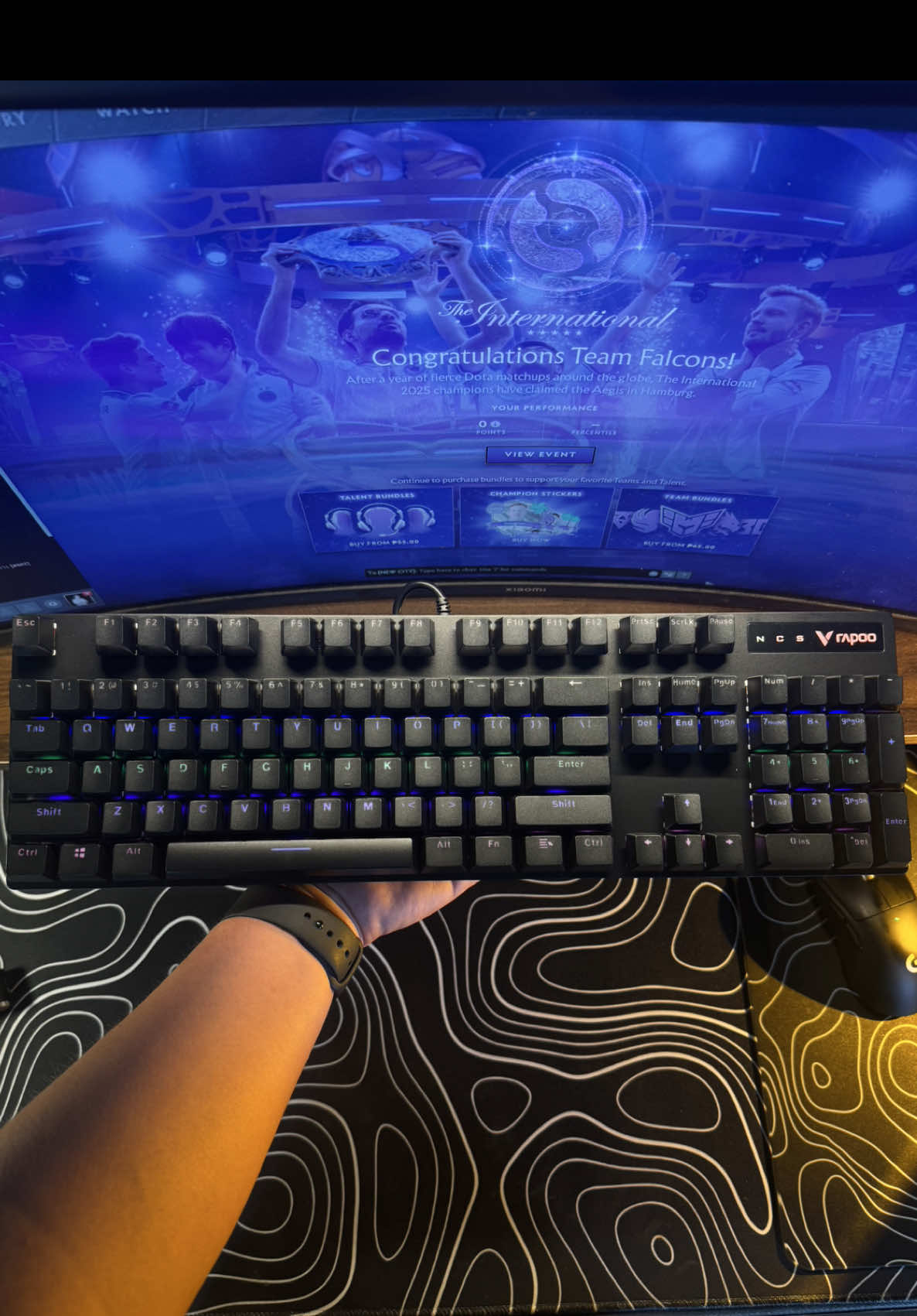 Gaming Mechanical keyboard Rapoo V500 Pro #mechanicalkeyboard #gamingkeyboard #mechanicalgamingkeyboard #keyboard #gaming 
