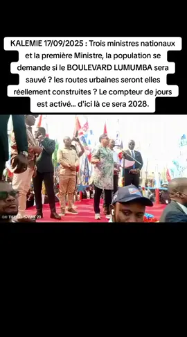 KALEMIE 17/09/2025 : Trois ministres nationaux et la première Ministre, la population se demande si le BOULEVARD LUMUMBA sera sauvé ? les routes urbaines seront elles réellement construites ? Le compteur de jours est activé... d'ici là ce sera 2028 #tiktok #india #video #viral #tiktokindia #kinshasa🇨🇩 #kalemie🇨🇩 @TV5MONDE 
