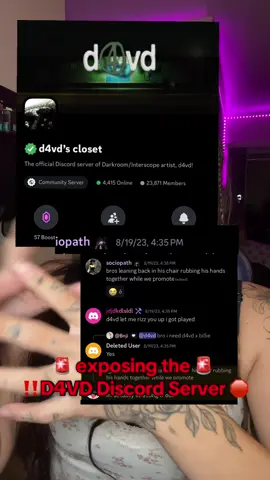 i’ve been thinking about this D4vd situation all day and these last couple discord messages honestly seem too coincidental not to share. again, until authorities tell us what happened we don’t know the whole story so don’t threaten members or his family. #fyp #d4vd #celeste #d4vdscloset 