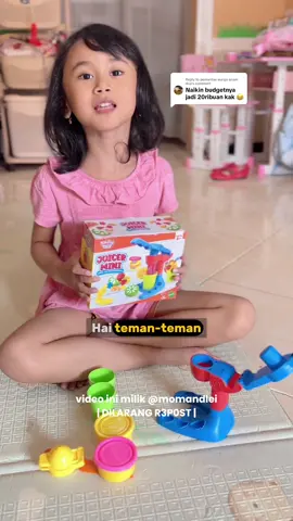 Replying to @pemantau warga enam dua nih yang 20ribuan kak, daripada mainan bikin sendiri ribett repott lamaaa, udahlah beli aja murah awet pula 🤭 #fundohmainanedukasi #fundohjuicermini #kreasifundoh #mainananaktk #kadoultahanak 