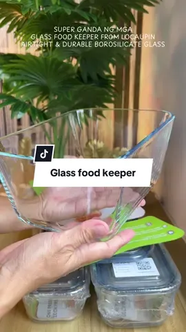 Locaupin press type glass food keeper #locaupin #foodcontainer #glassfoodkeeper 