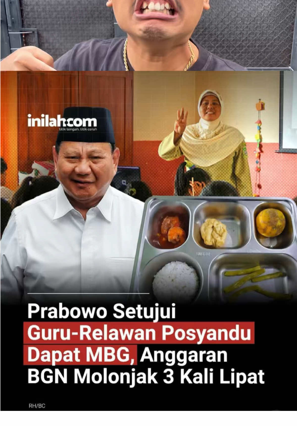 Presiden Prabowo Setujui Guru-Relawan Posyandu Dapat Makan Bergizi Gratis, Anggaran Badan Gizi Nasional Melonjak 3 Kali Lipat  Sumber Informasi Berita : Inilah.com @Inilah.com  #prabowo #presiden #mbg #makanbergizigratis 
