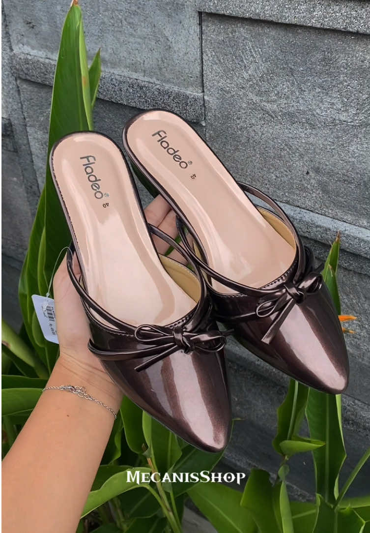 Bustong 3 Cm Brown Glossy😍#fyp #PROMOGUNCANG99 #gajiansale #CapCut #slopheelswanita 