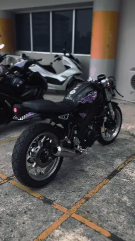 pelan bang #xsr155 #caferacer #xsrpurple #fyp 