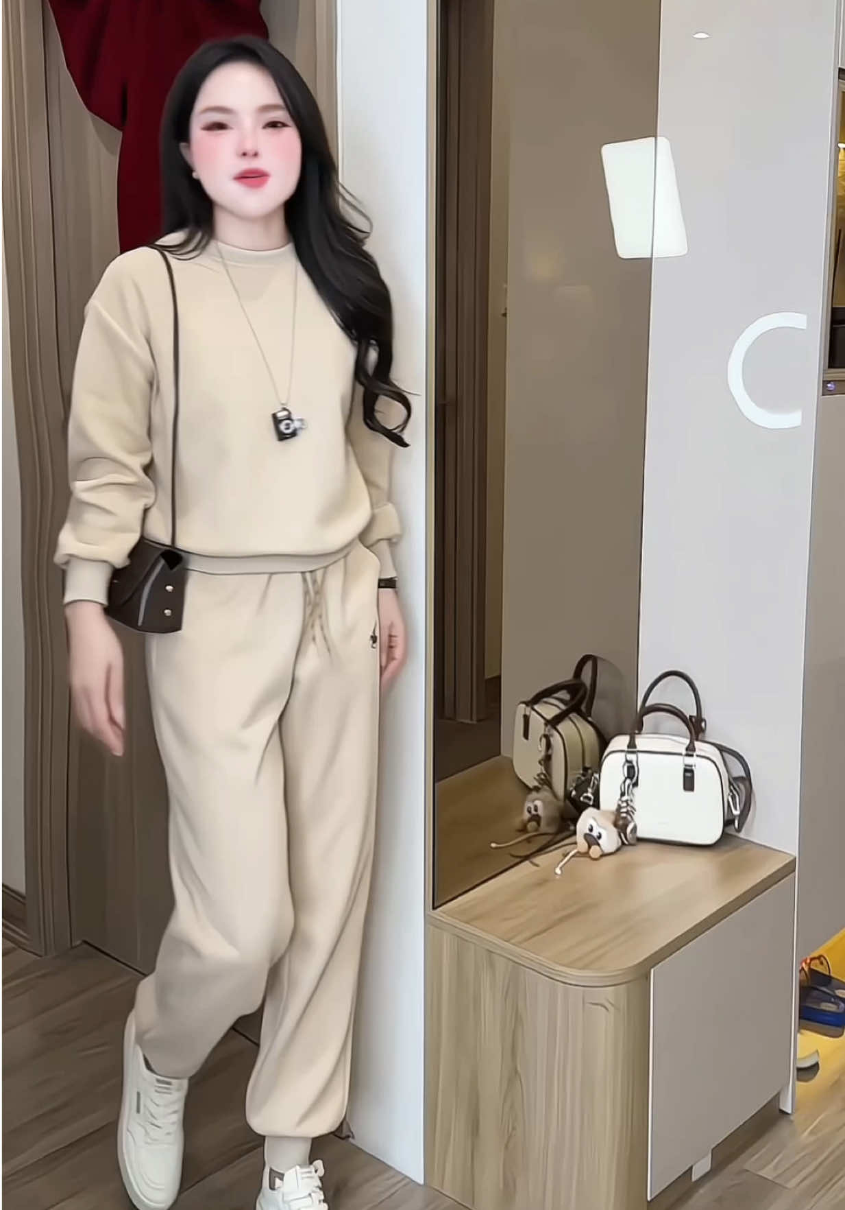 Set bộ nỉ thêu cao cấp đẹp mê ạ #setbo #setboxinh #setbonu #setbothethao #setboni