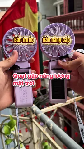 Quạt gập năng lượng mặt trời 😍 #quatcamtay #nangluongmattroi #dogiadung #goojodoq 
